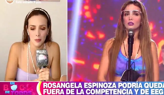 Rosángela Espinoza explica sus razones para renunciar a Esto es guerra, en En boca de todos. Foto: captura de América TV