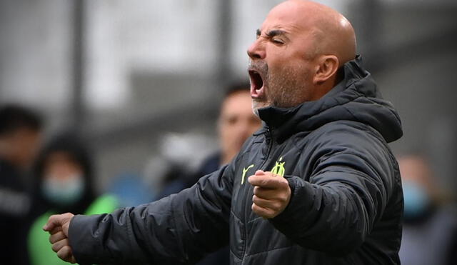 Jorge Sampaoli dirige el Olympique de Marsella desde febrero del 2021. Foto: AFP