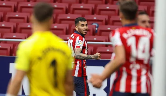 Ángel Correa abrió el marcador en el Wanda Metropolitano. Foto: EFE