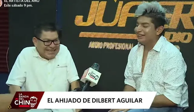 Dilbert Aguilar elogia el talento de Bryan Arámbulo en La banda del chino. Foto: captura de América TV