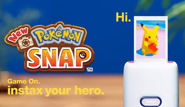 La colaboración tiene como protagonistas a Pokémon Snap y la Instax Mini Link. Foto: captura de Instax.com