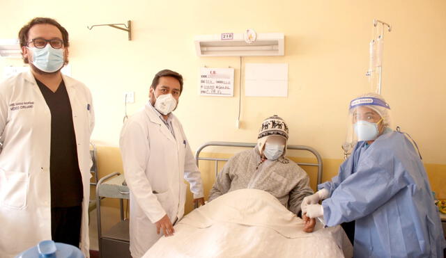 Paciente se recuperó y fue dado de alta. Foto: Hospital Regional de Cusco