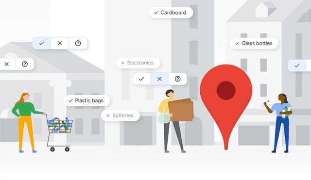 En su perfil de Google Maps, las empresas podrán especificar qué tipos de materiales aceptan. Foto: Google