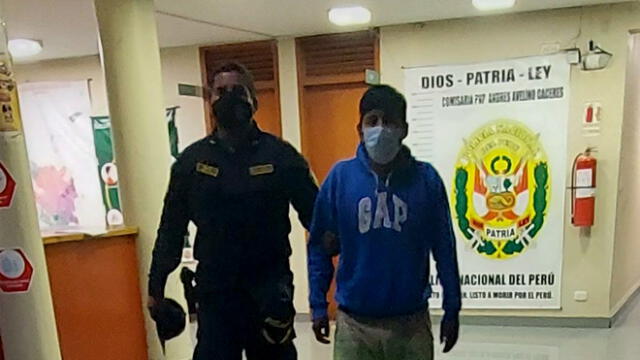 Salluca Velásquez fue detenido por el presunto delito de abuso sexual. Foto: PNP