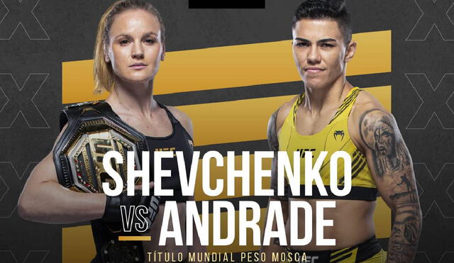 Valentina Shevcheko enfrentará a la brasileña Andrade en el VyStar Veterans Memorial Arena. Foto: UFC