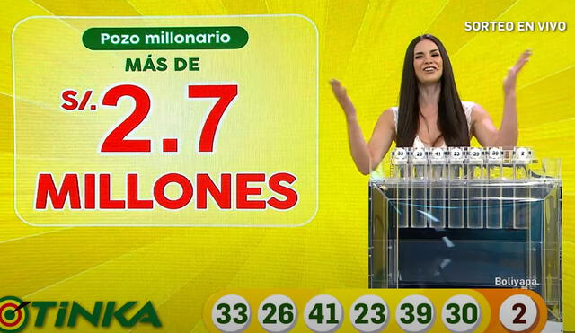 Tinka del domingo 25 de abril: Intralot sorteó un pozo millonario de más de 2.7 millones de soles.