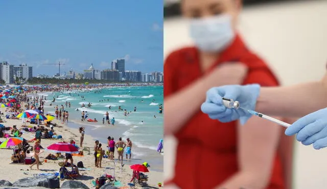 Miami vacunará gratis a turistas extranjeros con Pfizer, dijo su alcalde. Foto: composición EFE