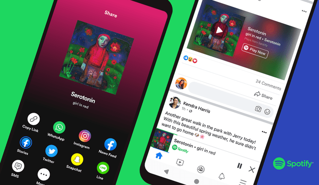 Facebook lanza nuevo reproductor para escuchar música de Spotify