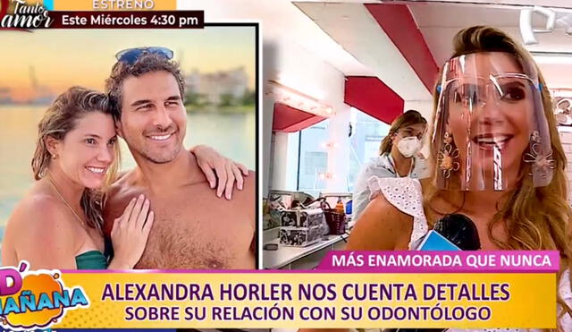 Alexandra Hörler habló sobre su relación sentimental en D'Mañana. Foto: captura de Panamericana TV