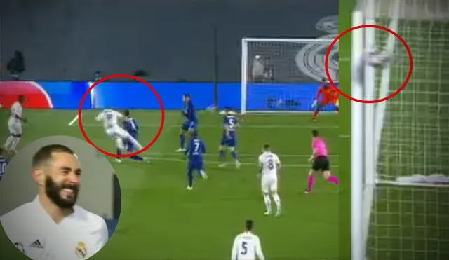 Benzema estuvo cerca de abrir el marcador. Foto: captura ESPN