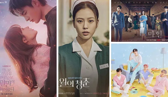 Go Min Si, actriz de Love Alarm, da un giro y se convierte en enfermera para Youth of may. Foto: composición/ tvN/ KBS