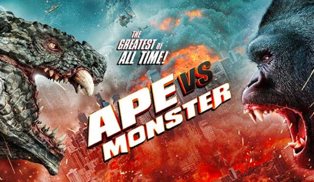 Ape vs Monster es otro de los plagios que estrenará la productora The Asylum. Foto:The Asylum