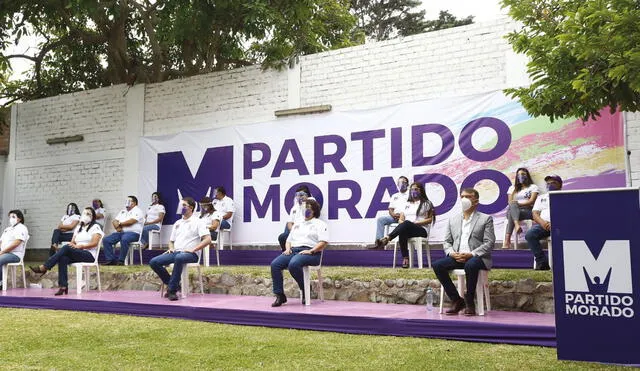 El Partido Morado obtuvo cinco escaños en el Congreso en la últimas elecciones. Foto: La República