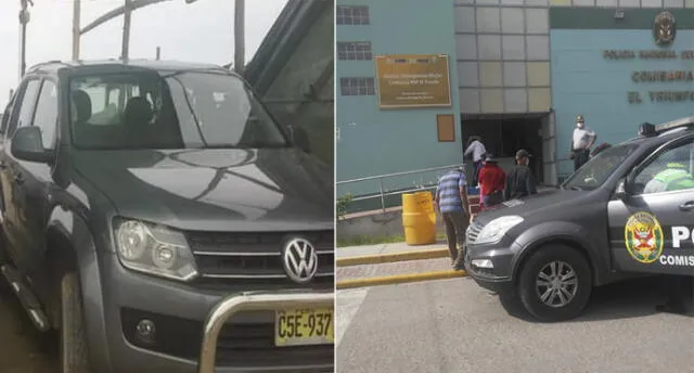 Denuncia por robo de camioneta fue puesta en la comisaría de La Joya. Foto: composición La República