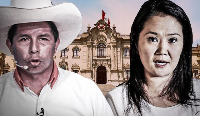 Pedro Castillo y Keiko Fujimori se enfrentarán en la segunda vuelta electoral. Foto: composición/La República