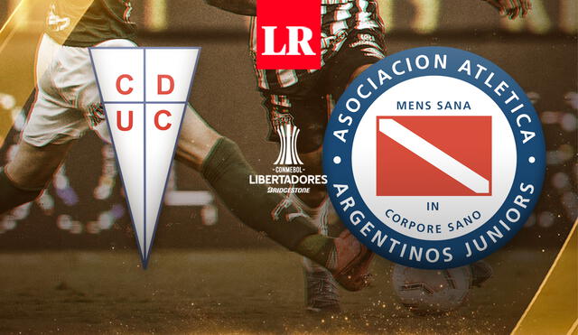 Universidad Católica y Argentinos Juniors chocan en la Copa Libertadores 2021. Foto: composición de Fabrizio Oviedo