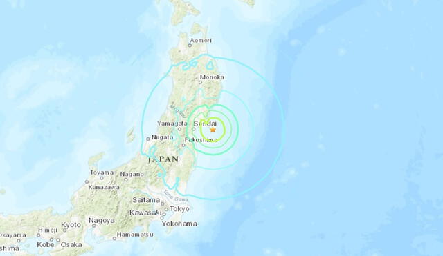 La magnitud del seísmo alcanzó los 6.8 pero no generó alerta de tsunami. Foto: captura Google Maps