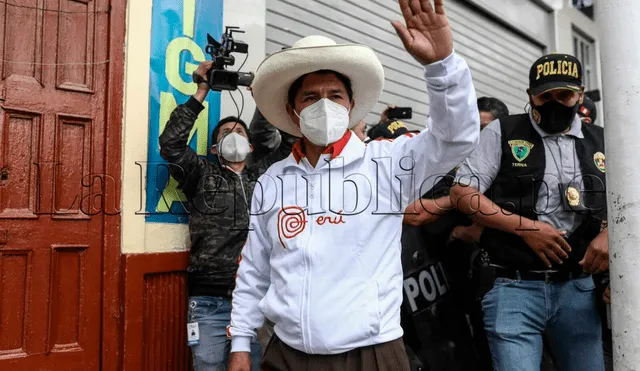 Pedro Castillo pidió que el debate presidencial con Keiko Fujimori se desarrolle en su natal Chota, Cajamarca. Foto: Aldair Mejía/La República