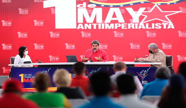 Nicolás Maduro destacó el modelo chavista aplicado en este siglo XXI en Venezuela. Foto: Prensa Miraflores/EFE