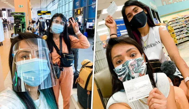 Fátima y Daniela de Misias pero viajeras viajaron hasta Texas (Estados Unidos) para vacunarse contra el coronavirus. Foto: Misias pero viajeras/Instagram