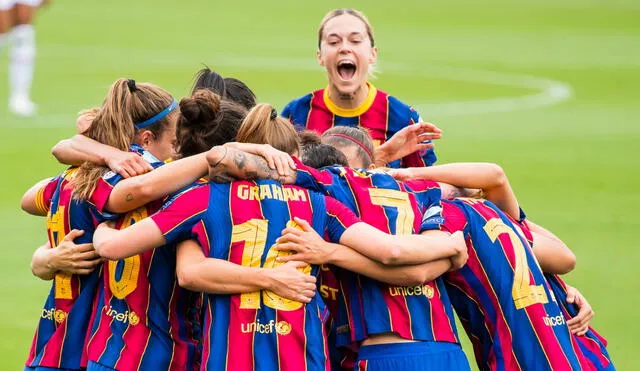 Barcelona ganó al PSG en la semifinal de la Champions League Femenina. Foto: Twitter/FCBarcelona