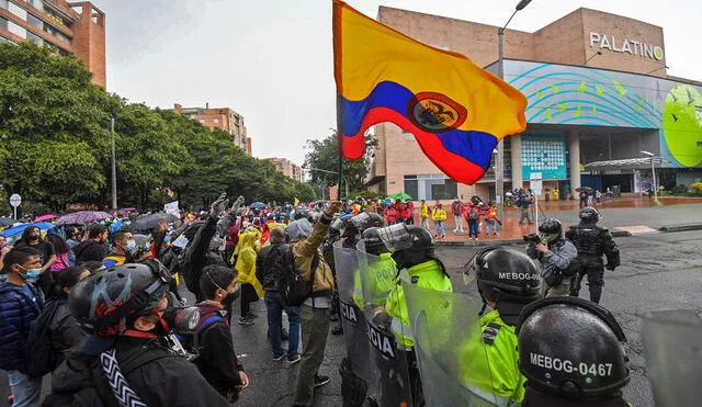 Cuatro días de protestas antecedieron esta decisión de Iván Duque en Colombia. Foto: AFP