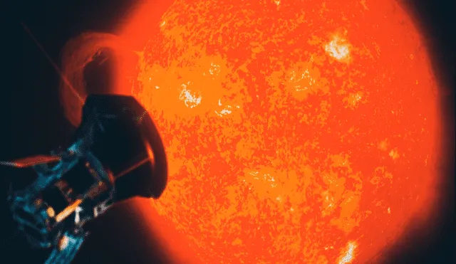 La sonda Parker de la NASA estudia el sol. Foto: Difusión