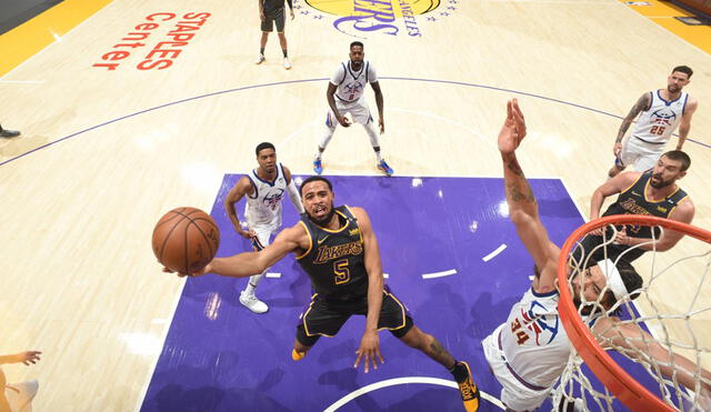 Los Lakers se colocan quintos en la actual temporada en la Conferencia Oeste. Foto: AFP