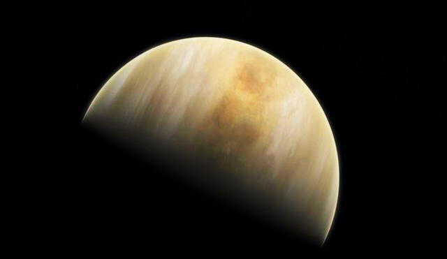 El planeta Venus es de un color blanco amarillento por su atmósfera de dióxido de carbono, ácido sulfhídrico y nitrógeno. Foto: NASA