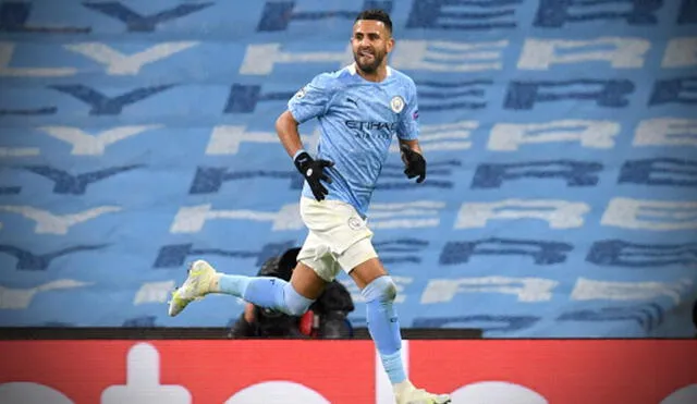 Riyad Mahrez marcó un tanto en la ida de la semifinal y dos en el partido de vuelta. Foto: AFP