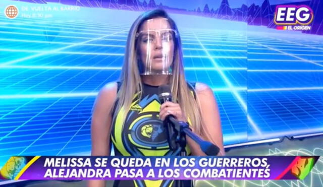 Alejandra Baigorria prometió dar todo se sí para conseguir la victoria con los Combatientes. Foto: captura de América TV