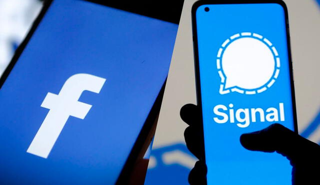Vocero de Facebook señala que se bloqueo la cuenta comercial de Signal dentro de la red social en marzo por temas de pagos. Foto: composición La República