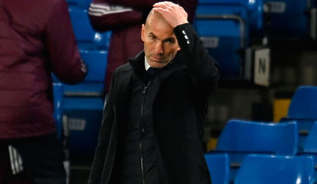 Zinedine Zidane reconoció el triunfo del Chelsea por las 'semis' de la Liga de Campeones. Foto: AFP