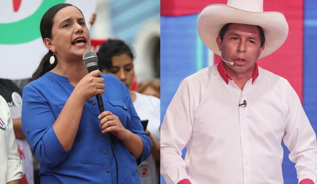 Mendoza brindó su apoyo al candidato presidencial de Perú Libre, Pedro Castillo. Foto: composición/La República