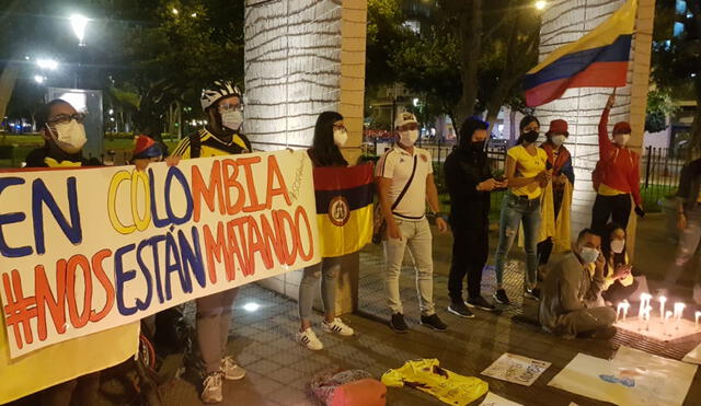 Piden al gobierno colombiano poner fin a la represión policial y escuchar demandas de la población. Créditos: César Zorrilla / URPI-LR