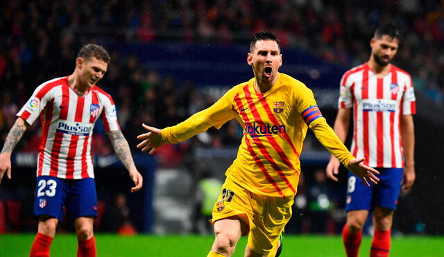 Atlético de Madrid es la segunda víctima favorita de Lionel Messi en torneos oficiales. Foto: EFE