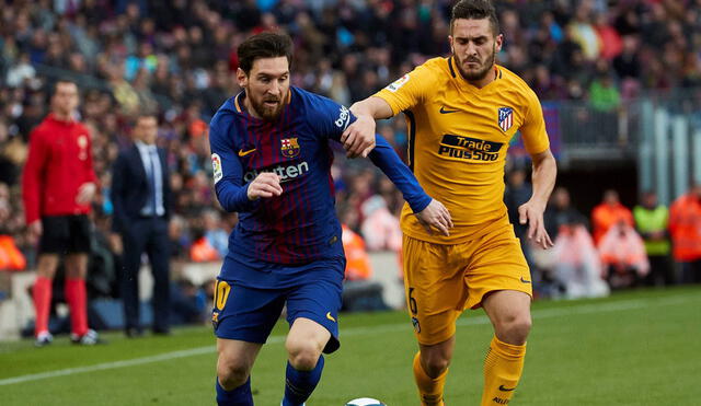 Barcelona y Atlético Madrid jugarán un duelo con sabor a final en LaLiga. Foto: EFE.