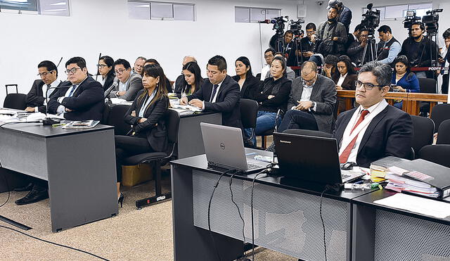 Sustentación. El fiscal Pérez pidió las más severas penas para la cúpula de Fuerza Popular. Foto: Poder Judicial