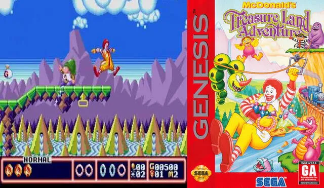 Este juego de Ronald McDonald fue exclusivo de Sega Génesis. Foto: Retroplace