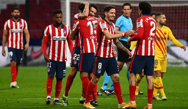 Atlético de Madrid ganó 1-0 en el último partido que enfrentó al FC Barcelona. Foto: AFP