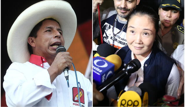Castillo y Fujimori se enfrentarán en la segunda vuelta presidencial este 6 de junio. Foto: La República/ difusión