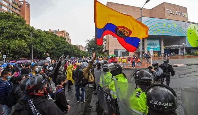 La población de Colombia salió a protestar por estar en contra del presidente Ivan Duque. Foto: difusión