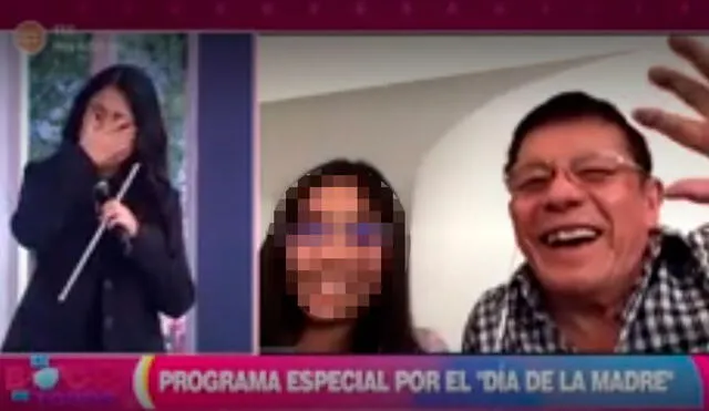 La presentadora vivió un emotivo encuentro con su familia. Foto: captura/América TV