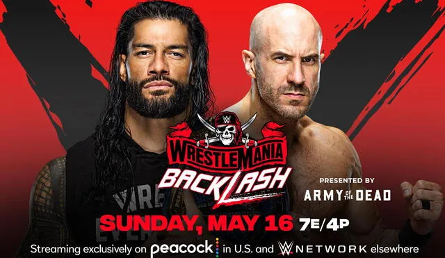 Cesaro y Roman Reigns lucharán en Wrestlemania Backlash 2021. Foto: WWE