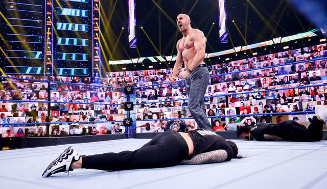 Cesaro masacró a Roman Reigns en el cierre de Friday Night SmackDown. Foto: WWE
