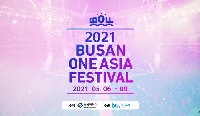 Festival de K-pop: todo para ver gratis los conciertos online desde Busan. Foto: 2021 BOF