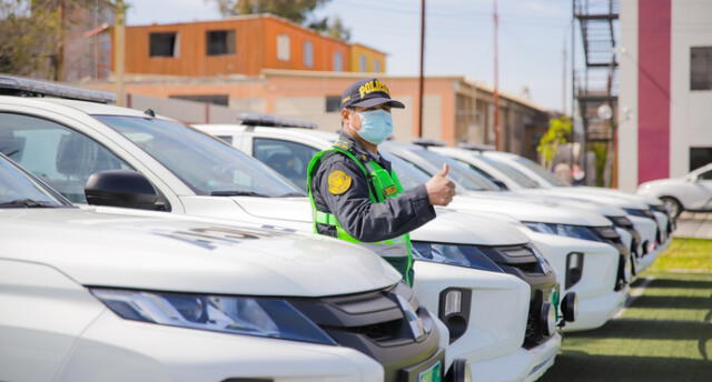 Vehículos fueron adquiridos el año pasado por el Gobierno Regional de Arequipa para donarlos a la IX Macro Región Policial de Arequipa.