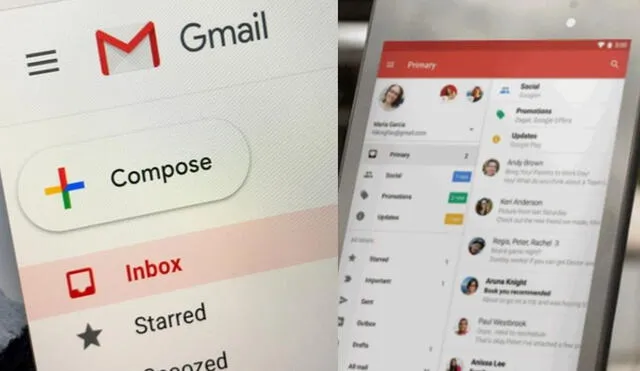El gigante tecnológico cambiará la forma de acceder a las cuentas de Gmail. Foto: composición LR