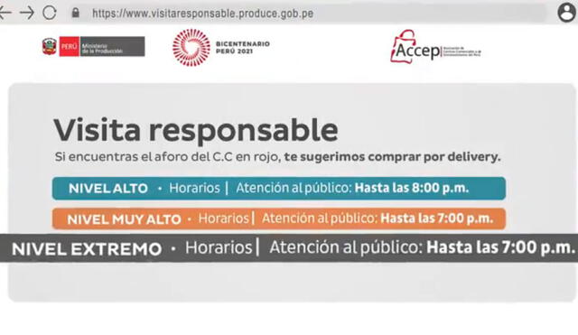 Herramienta digital fue lanzada por el Ministerio de la Producción y la Asociación de Centros Comerciales del Perú. Foto: Produce