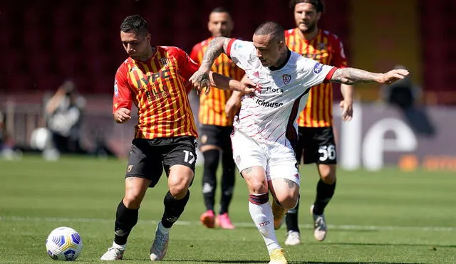 Benevento empató el partido gracias a un gol de Lapadula. Foto: EFE